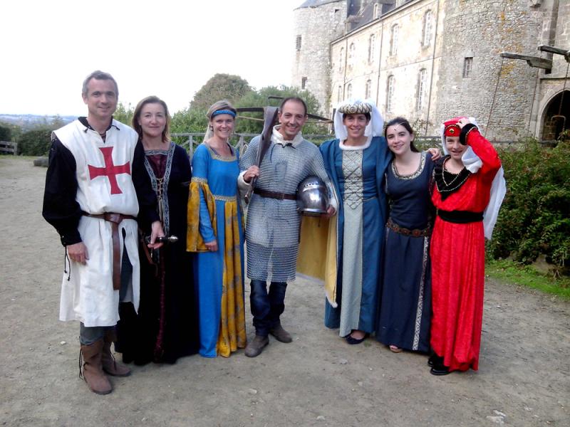 costume et déguisement pour la journée du patrimoine au Château de Montmuran